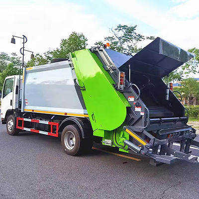 ISUZU Τάξι 10m3 Συμπυκνωτής Τραμπούκι σκουπιδιών Τραμπούκι συλλογής σκουπιδιών Τραμπούκι 8 τόνων