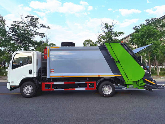ISUZU Τάξι 10m3 Συμπυκνωτής Τραμπούκι σκουπιδιών Τραμπούκι συλλογής σκουπιδιών Τραμπούκι 8 τόνων
