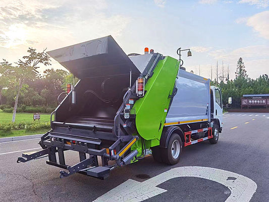 ISUZU Τάξι 10m3 Συμπυκνωτής Τραμπούκι σκουπιδιών Τραμπούκι συλλογής σκουπιδιών Τραμπούκι 8 τόνων