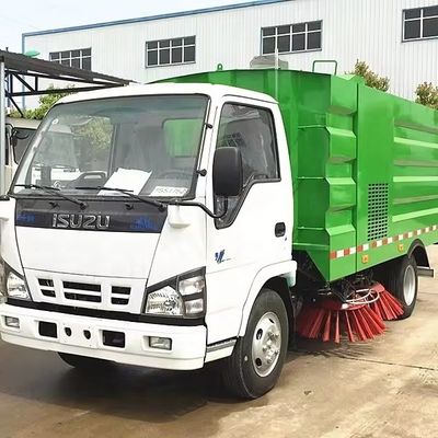 ISUZU 6cbm Οδική Σκουπίδια Τροχαίο, φορτηγό τοποθετημένο οδική σκουπίδια EURO 5 4x2