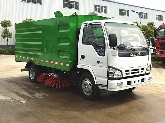 ISUZU 6cbm Οδική Σκουπίδια Τροχαίο, φορτηγό τοποθετημένο οδική σκουπίδια EURO 5 4x2