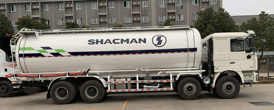 Shaanxi Shacman Ειδικά οχήματα οχήματα μεταφοράς στεγνού χύδης τσιμέντου οχήματα μεταφοράς 8 ταχύτητες