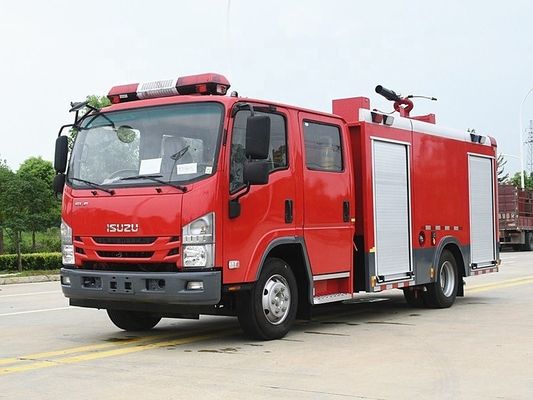 ISUZU 4X2 700P Πυροσβεστικό φορτηγό Μικρό πυροσβεστικό φορτηγό 4cbm 5cbm