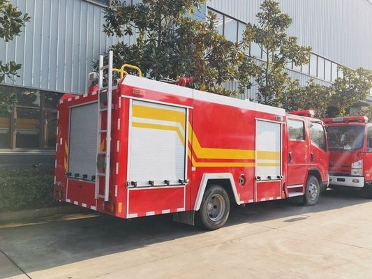 ISUZU 4X2 700P Πυροσβεστικό φορτηγό Μικρό πυροσβεστικό φορτηγό 4cbm 5cbm